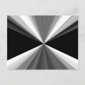 Carte Postale Motif abstrait noir blanc triangles (Devant)