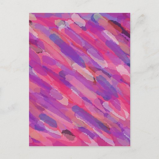 Carte Postale Motif Abstrait violet et rose (Devant)