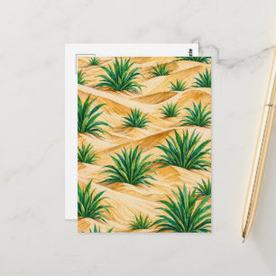 Carte Postale Motif Agave Dunes Désertiques