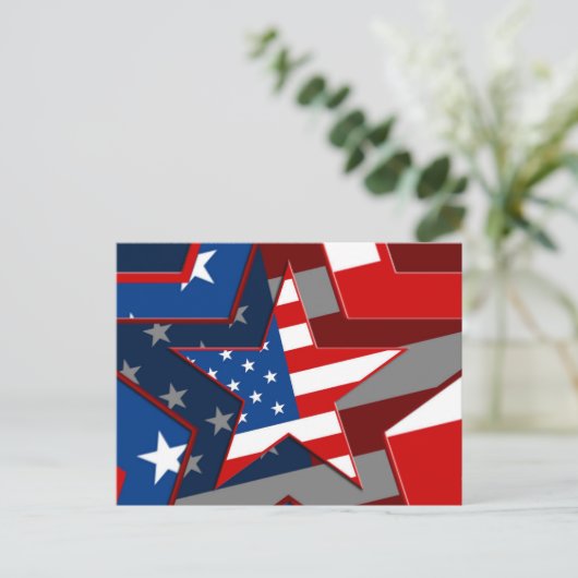 Carte Postale Motif américain, ZSSG (Debout devant)