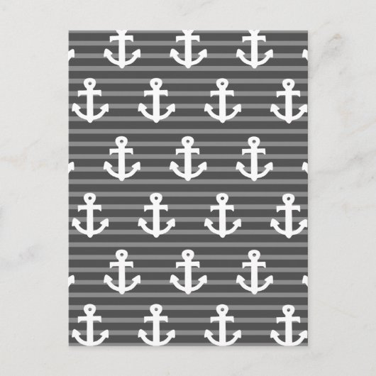 Carte Postale Motif Ancre (Devant)