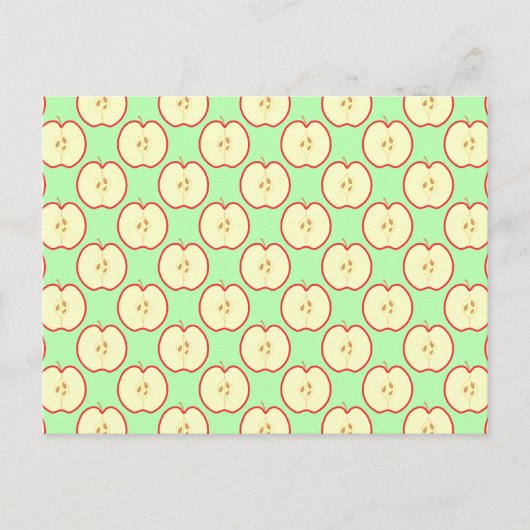 Carte Postale Motif Apple. (Devant)