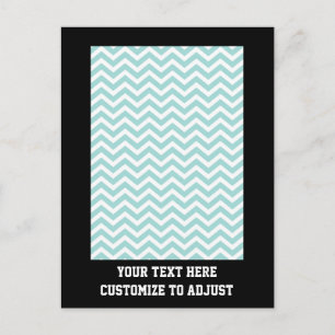 Carte Postale Motif Aqua chevron