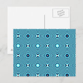 Carte Postale Motif Aqua Rings (Devant / Derrière)