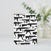 Carte Postale Motif armes (Debout devant)