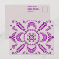Motif artistique de fleur d'orchidée violette abst