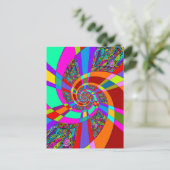 Carte Postale Motif artistique peint à la main et numériquement  (Debout devant)