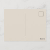 Carte Postale Motif artistique rayé de couleurs marron, vert et (Dos)