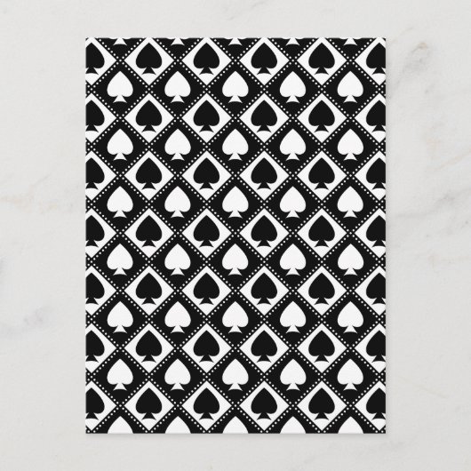 Carte Postale Motif As de Pique (Devant)