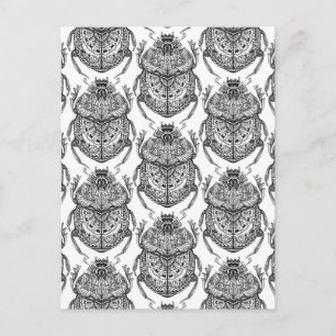 Carte Postale Motif Avec Doodle À Main