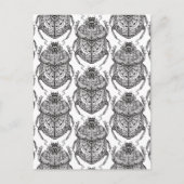 Carte Postale Motif Avec Doodle À Main (Devant)