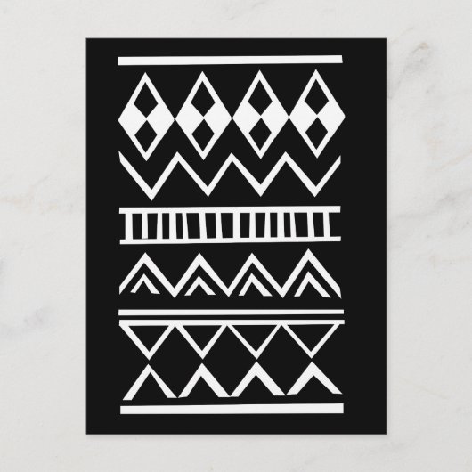 Carte Postale Motif Aztec (Devant)