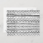 Carte Postale Motif aztèque moderne (Devant / Derrière)