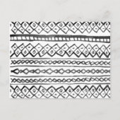 Carte Postale Motif aztèque moderne (Devant)