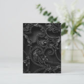 Carte Postale Motif baroque gothique noir (Debout devant)