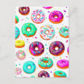 Carte Postale Motif beignets crème (Devant)