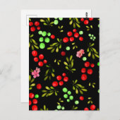 Carte Postale Motif Berries (Devant / Derrière)