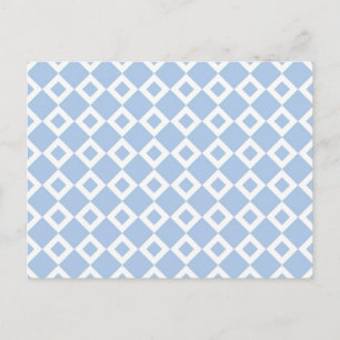 Carte Postale Motif bleu clair et diamant blanc