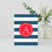 Carte Postale Motif bleu et blanc (Debout devant)