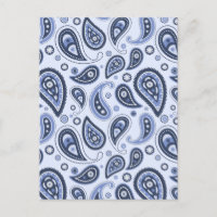 Motif Blue Paisley