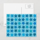 Carte Postale Motif Blue Star (Devant / Derrière)