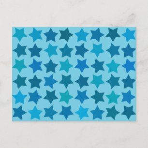 Carte Postale Motif Blue Star