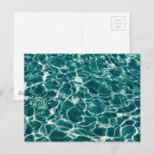 Carte Postale Motif Blue Water (Devant / Derrière)