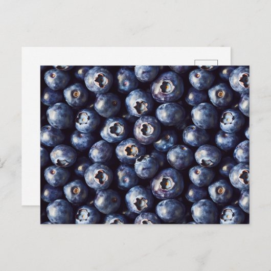 Carte Postale Motif Blueberry (Devant / Derrière)