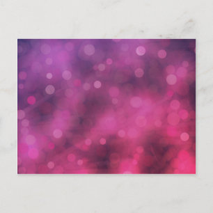 Carte Postale Motif Bokeh rose et violet