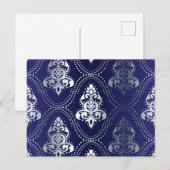 Carte Postale Motif Brocade (Devant / Derrière)