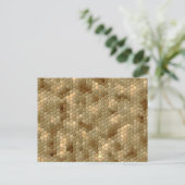 Carte Postale Motif Brown Snakeskin (Debout devant)