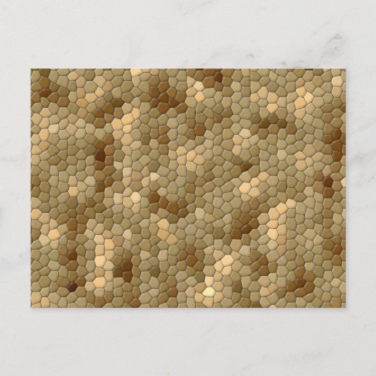 Carte Postale Motif Brown Snakeskin (Devant)