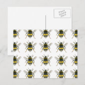 Carte postale Motif Bumble Bee (Devant / Derrière)