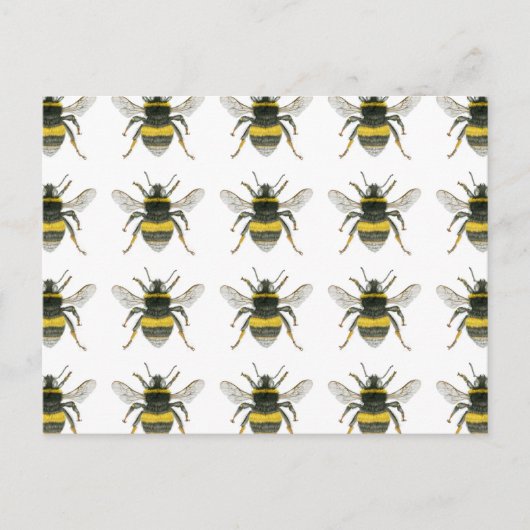 Carte postale Motif Bumble Bee (Devant)
