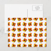 Carte Postale Motif Burger (Devant / Derrière)