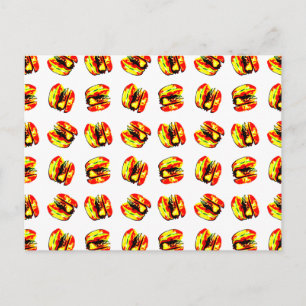Carte Postale Motif Burger