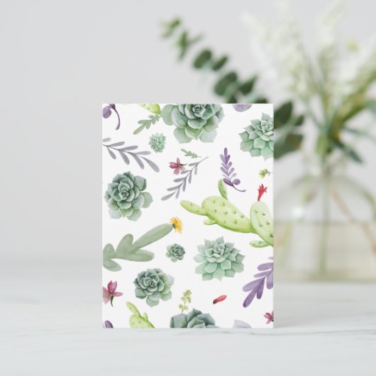 Carte Postale Motif Cactus (Debout devant)