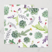 Carte Postale Motif Cactus (Devant / Derrière)