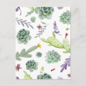 Carte Postale Motif Cactus (Devant)