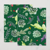 Carte Postale Motif Cactus 3 (Devant / Derrière)