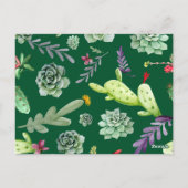 Carte Postale Motif Cactus 3 (Dos)