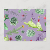 Carte Postale Motif Cactus 7 (Dos)