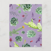 Carte Postale Motif Cactus 7 (Devant)
