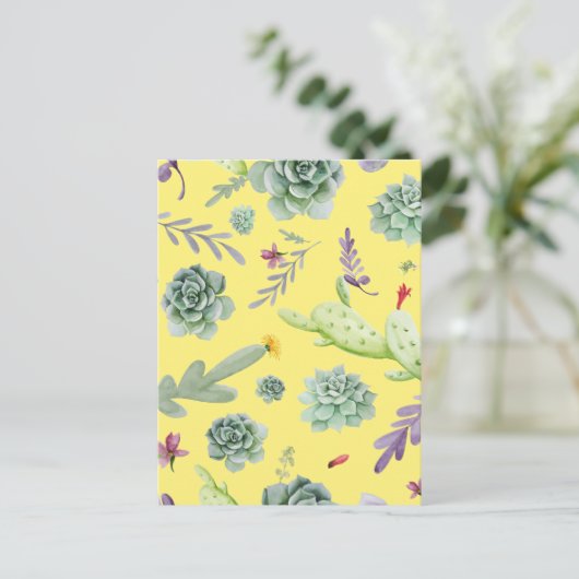 Carte Postale Motif Cactus 9 (Debout devant)