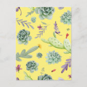 Carte Postale Motif Cactus 9 (Devant)