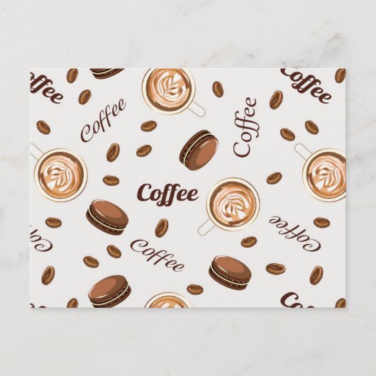 Carte Postale Motif café (Devant)