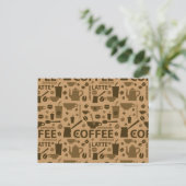 Carte Postale Motif café (Debout devant)