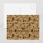 Carte Postale Motif café (Devant / Derrière)