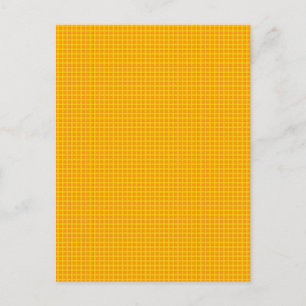 Carte Postale Motif carreaux mandarine