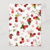 Carte Postale Motif cerise 1 (Devant)